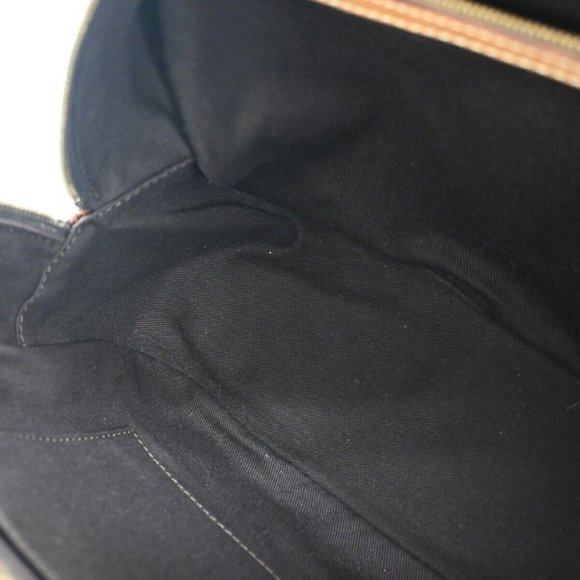 Auth CELINE Macadam Pattern Hand Bag PVC Leather Brown Gold Made In Italy - Picture 12 of 16